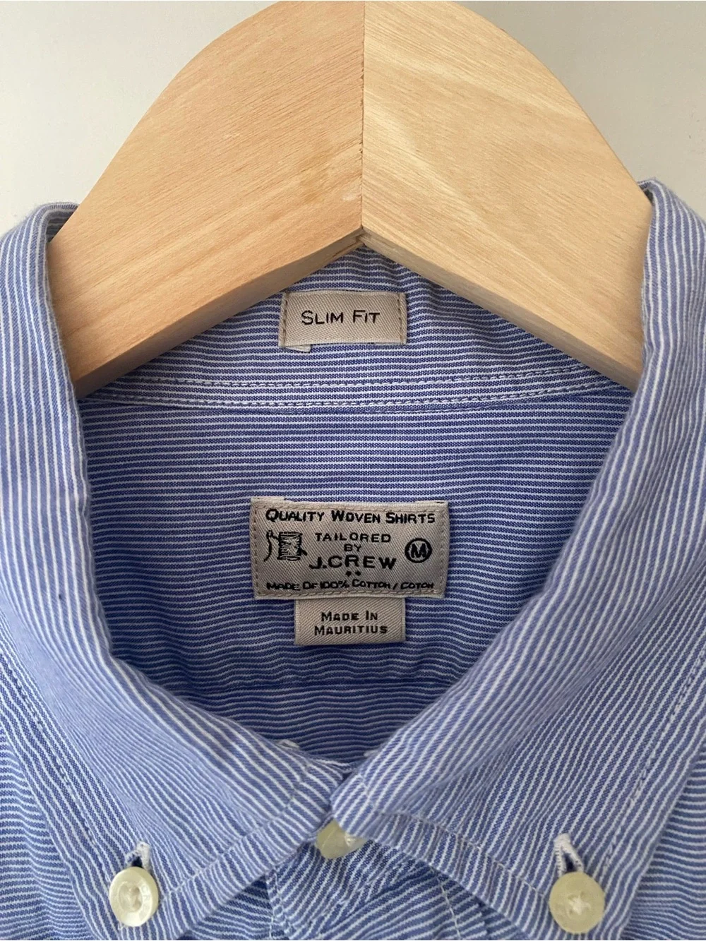 J.Crew Slim-Fit Long Sleeve Button Down Oxford Shirt Medium 100% Cotton Preppy